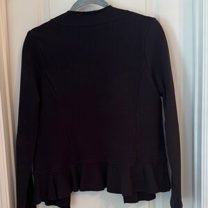 Black knit peplum jacket